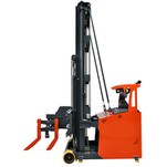 1,5-tonnine kitsa tunneliga elektriline virnastav kahveltõstuk