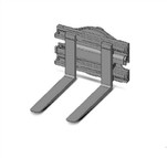 Kahveltõstukite pöördkahvli klamber